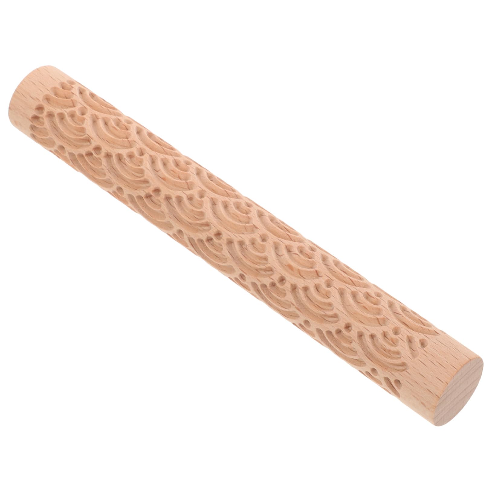 Amosfun 4 Piezas Herramientas De Mano De Arcilla Rodillo Mango De Bricolaje Para Hornear Palos De Amasar Palo De Barro Varilla De Impresión De Arcilla Palos De Rodar En Madera
