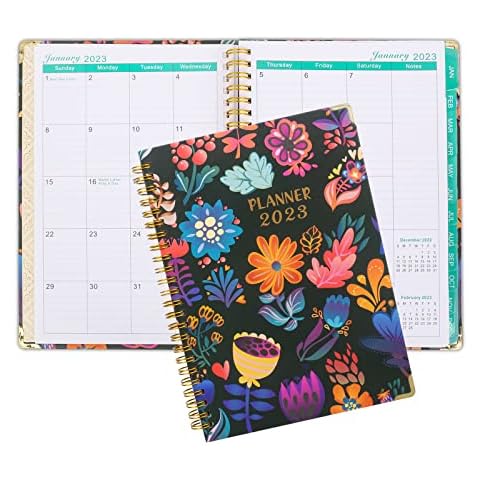 2023 Diary by 12-Month Weekly Diary A5 Week to View Dated Planner Weekly Planner and Notebook, Hard Cover 2023 Diary Week to View, 22x16.5 x1.5 cm Cover
