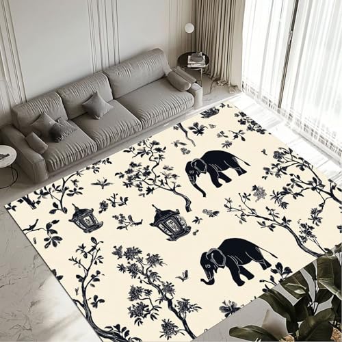 Tapis animal 70x140cm lavable rug imperméable carpet antidérapant decoration salon - 2