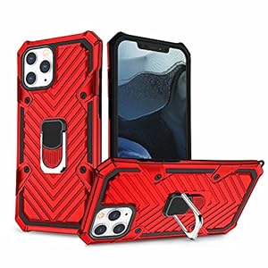 Molg Hoesje voor iphone 12/12 Pro [Screen Protector] Heavy Duty Van Militaire Kwaliteit Case Met Magnetische Autohouder…