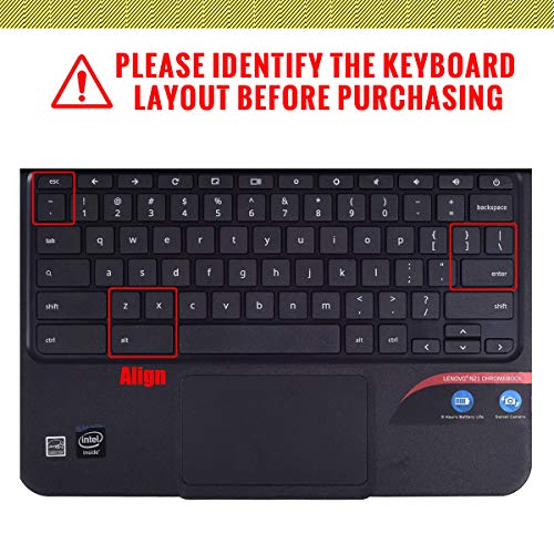 Protector de Teclado Silicona US para Chromebook Lenovo 11.6" miniatura 2