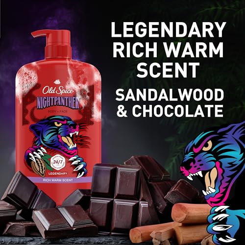 Old Spice Body Wash for Men, Long-Lasting NightPanther Scent, 33.4 fl oz - image 9