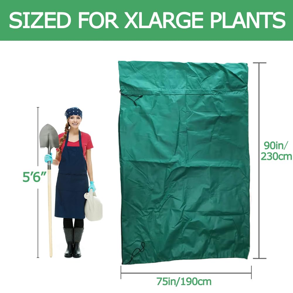 Gartree 1 Pack Winter Plant Covers Freeze Protection, 90