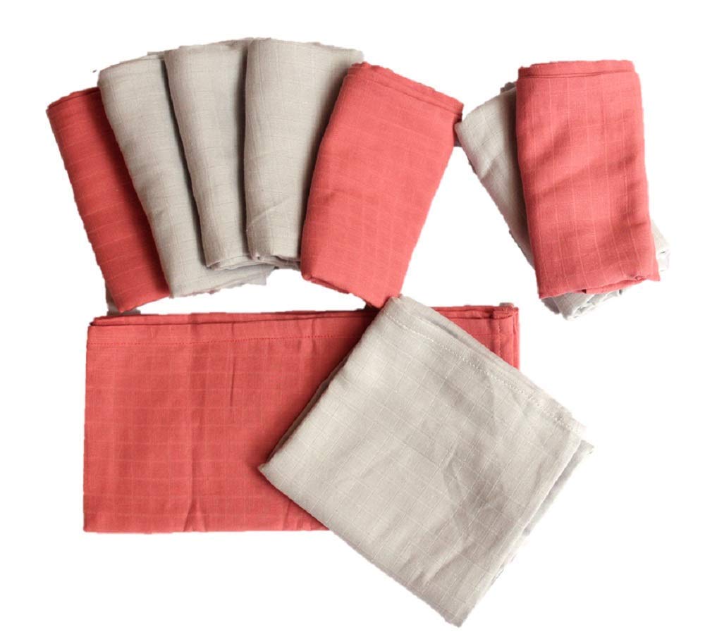 Merry Baby's Cotton Baby Muslin Clothes Multipurpose,(64 X 64 cm) Set of 9-image-13
