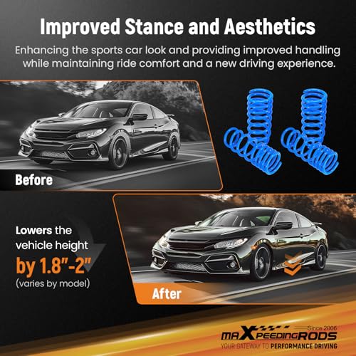 maXpeedingrods Lowering Springs for Honda Accord & Acura TL TSX - Image 4