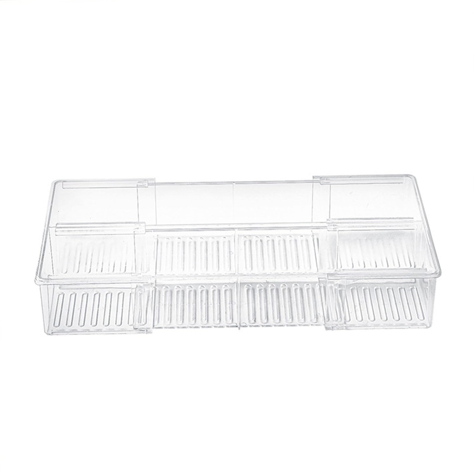 TFAOYS 2 Section Expandable Storage Organizers Clear Sturdy Container for School Supplies Cosmetics Cable Management Flexible Cosmetic Storage Tray