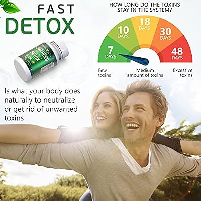 Advance Formula Detox - Detox Kit - Advanced Formula Detox 3 pc(126 Caps), Multi Panel Test Cup 1pc - Supplement for Toxin Removal