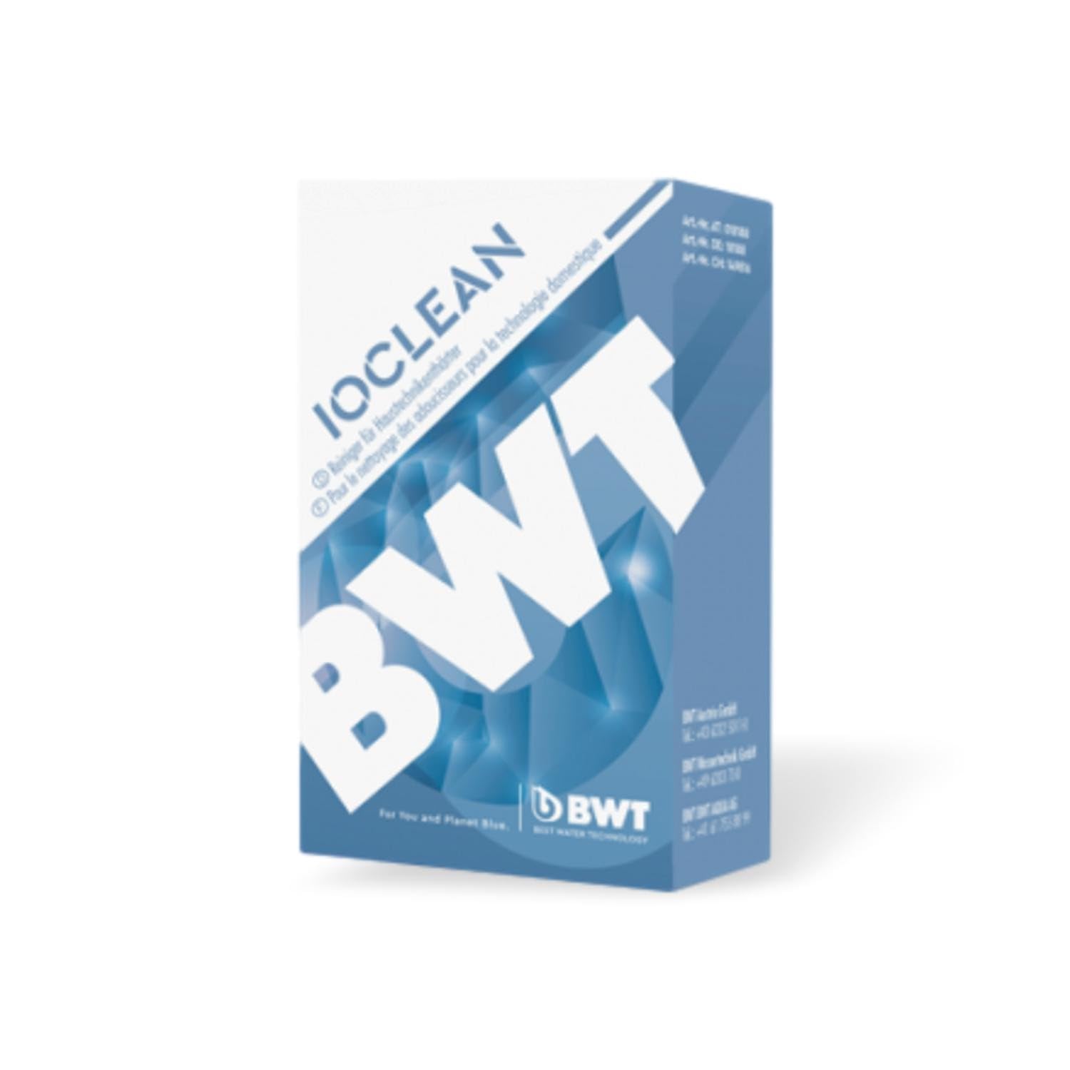 BWT Ioclean | 4 pastilles de nettoyage pour adoucisseur d’eau BWT Perla | Entretien semestriel facile | Élimine les dépôts et garantit une hygiène optimale