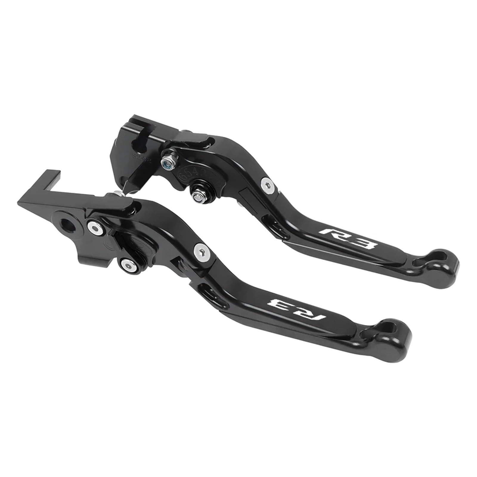 KTEBNWOSD Motorcycle CNC Adjustable Folding Brake Clutch Levers Handle for Ya&maha YZF R3 YZFR3 2015-2022 Brake Clutchs Levers