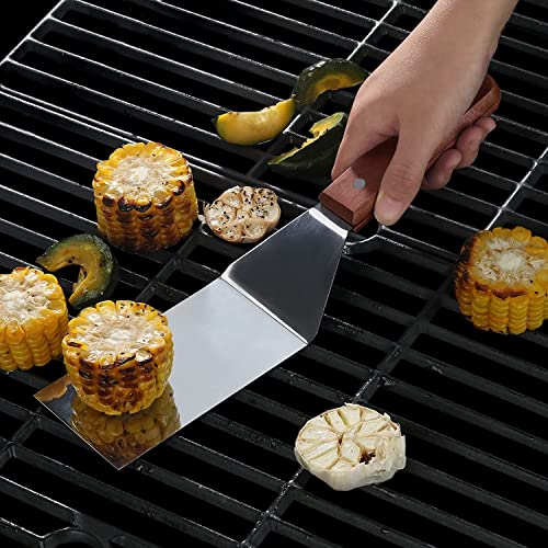 Image of P-Plus International Pizza Cutter and Serving Turner - Pizza Serving Turner - Pizza Cutter Tool - Pizza Spatula - Pizza Cutter Wheel (Set of 2)
