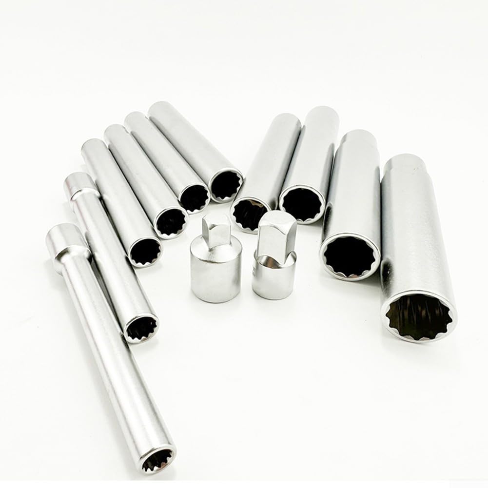 Set Chiavi a per bussola Profonde 120mm 8-19mm Acciaio Set Chiavi(Hexagonal)