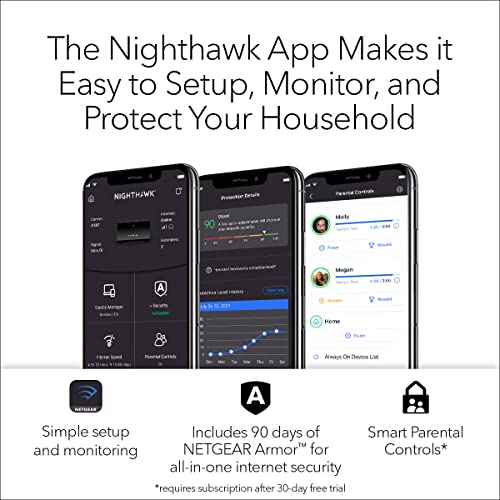 Netgear Nighthawk Advanced Whole Home Mesh Wifi 6 System (Mk63S) With Free Armor Security – Ax1800 Router With 2 Satellite Extenders, Coverage Up To 4,500 Sq. Ft. And 25+ Devices #TOP5