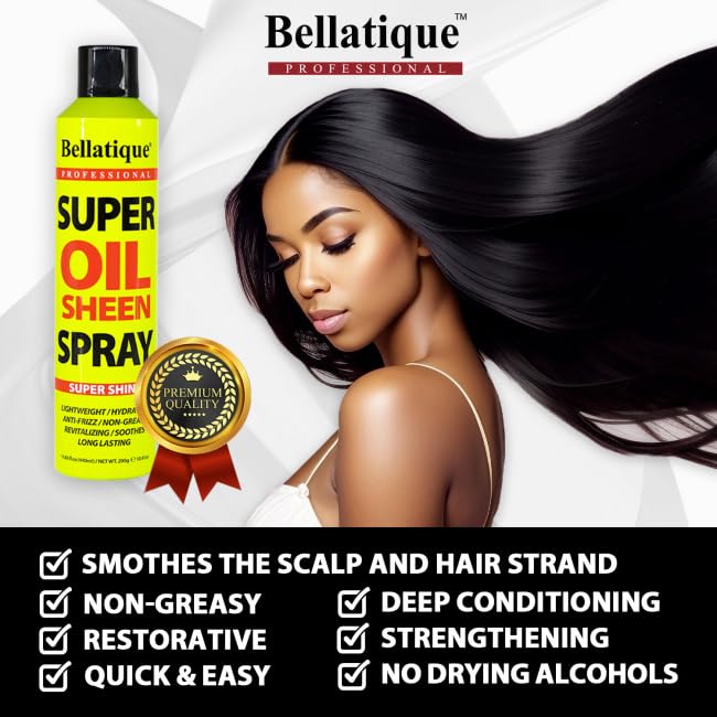 BELLATIQUE Super Oil Sheen Spray 14.88 oz miniatura 4