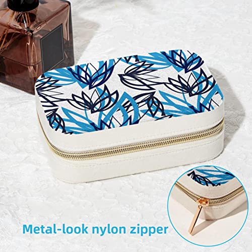 Boîte à bijoux de voyage feuille pour bagues et colliers - Rangement compact