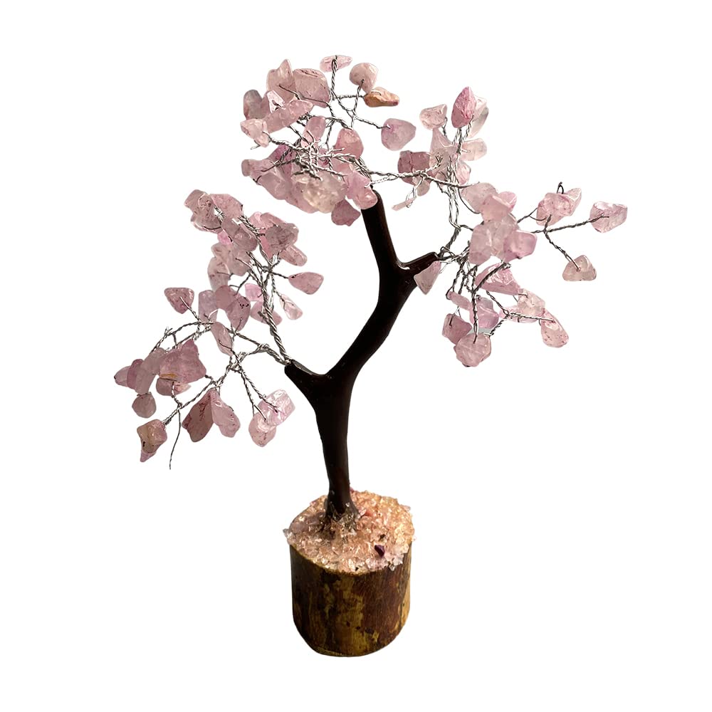 VIEGemstone Tree, 100 Beads, 18cm, Rose Quartz
