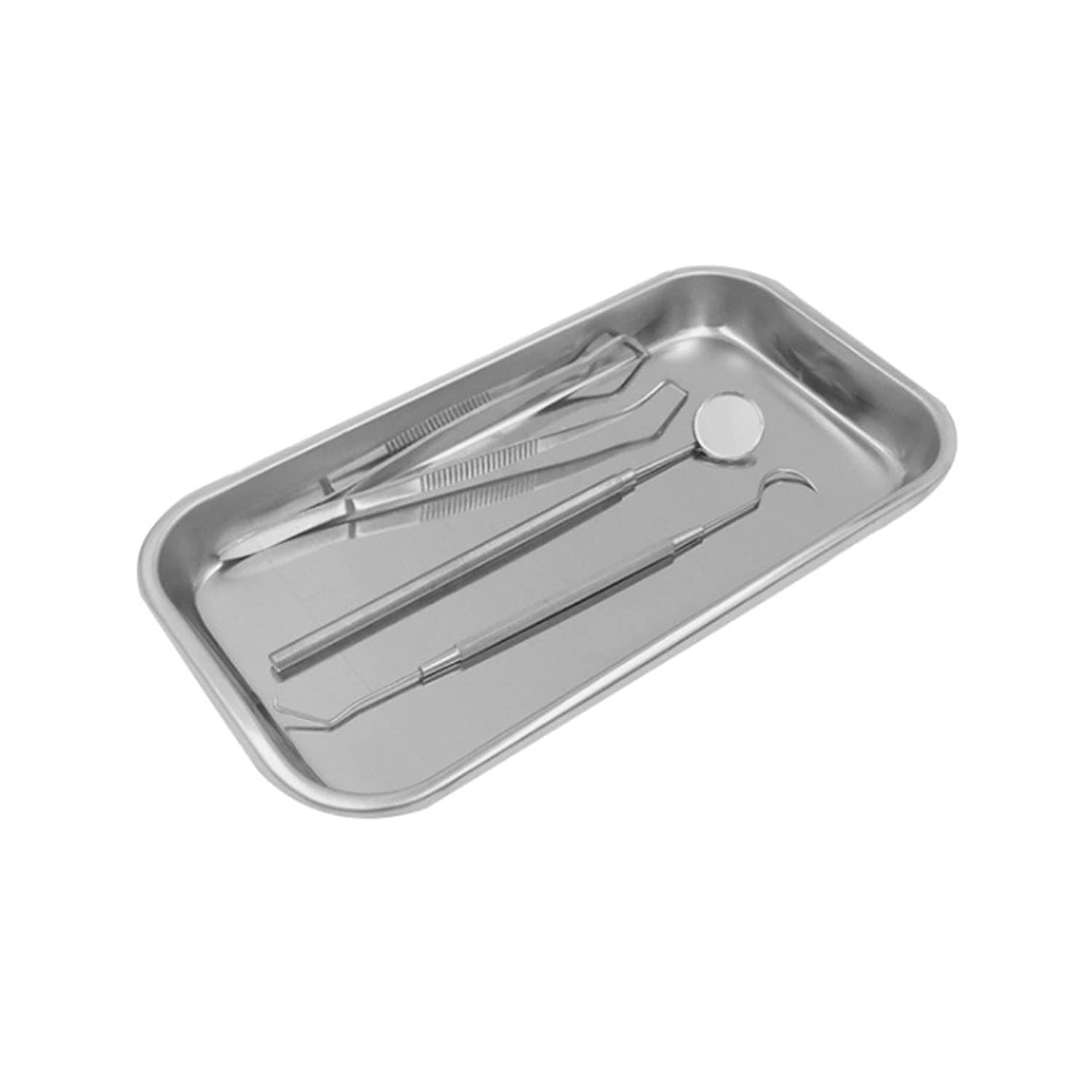 Bandeja médica de Acero Inoxidable para Instrumentos de Laboratorio