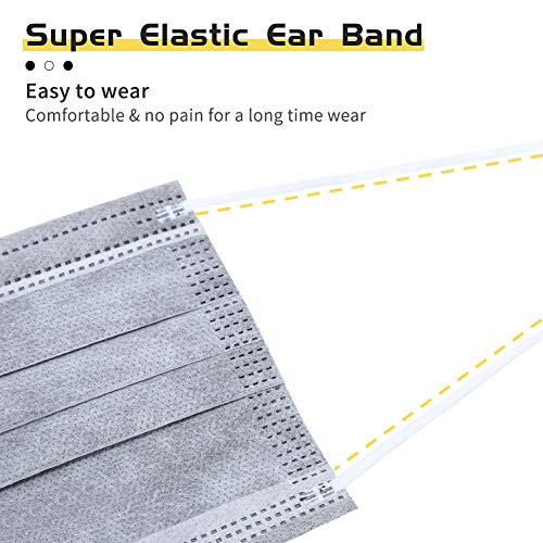 SfAVEreak Disposable Face Mask 50Pcs Grey - Thumbnail 2