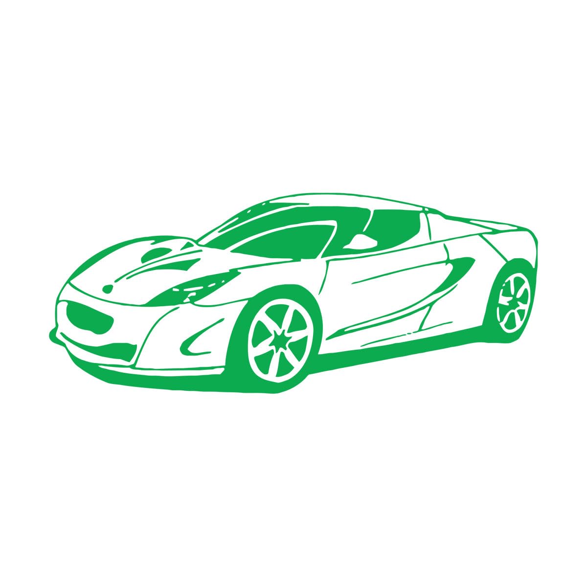 Sports Car Vinyl Wall Art Decal Removable Wall Decor Perfect for Boy’s Room Car Themed Wall Decals Art Mural Extra Large - 67x160cm
