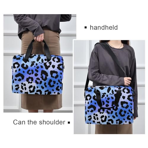 Maletín para portátil 13-15.6 pulg. con estampado leopardo azul miniatura 2