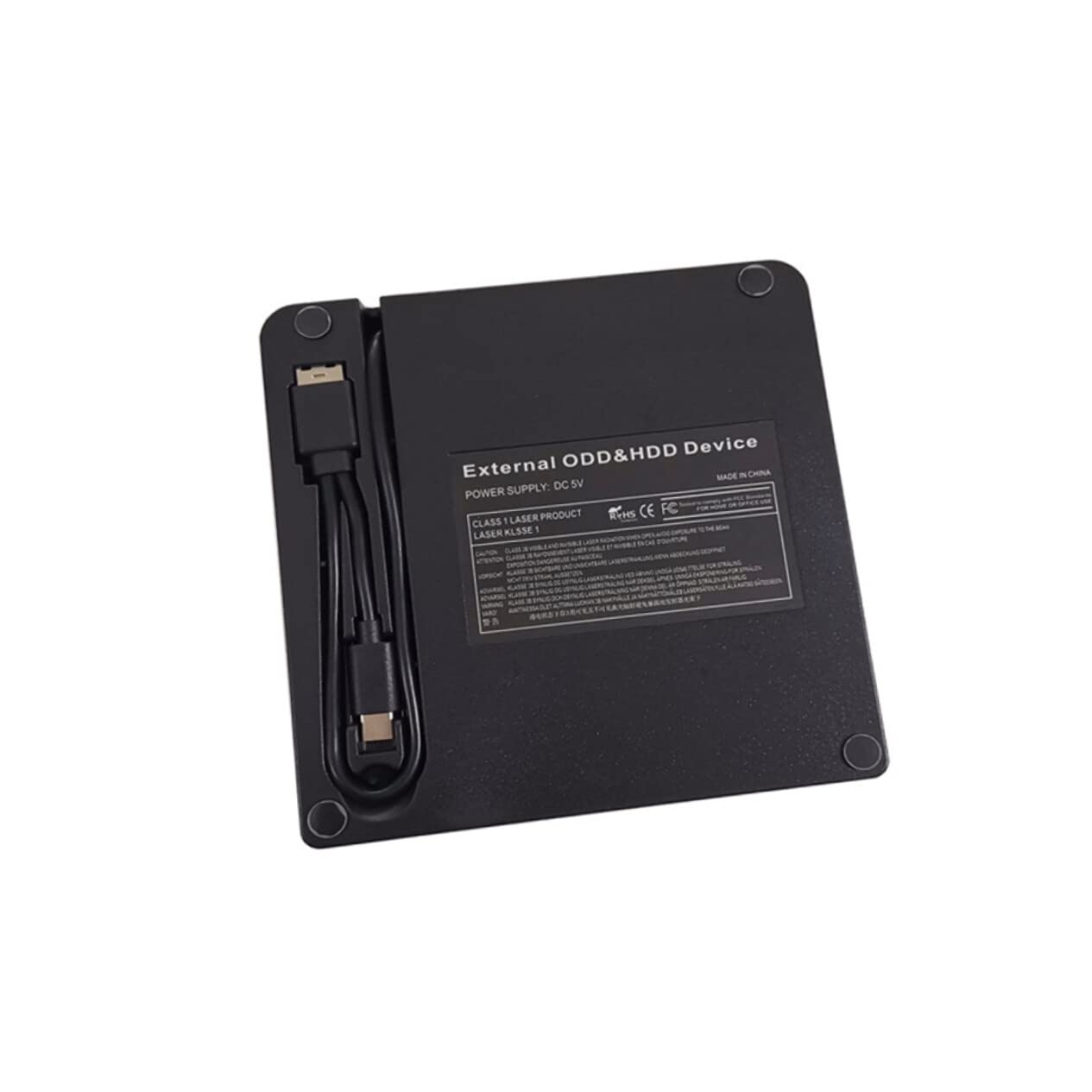SOLUSTRE Typec External DVD Recorder Portable HDD Portable Burner Laptop External Hard Drive Hard Drive External Hard Drives Expansion Drive Black External Opitical Drive Vinyl