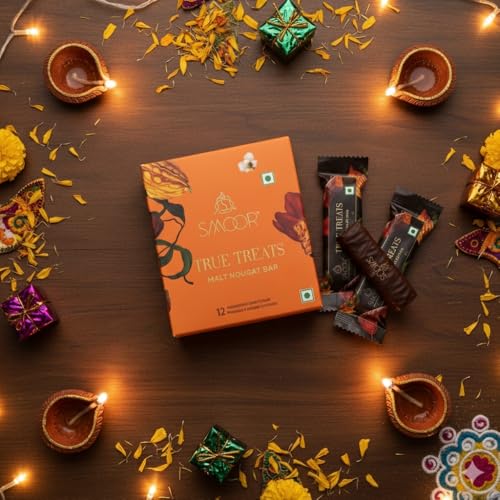 Image of SMOOR Nougat Bars Strawberry and Malt Pack Of 12 each | Perfect for Birthday, Anniversary, Gifting, Snacking, Festive Giftings Chocolates & Celebrations