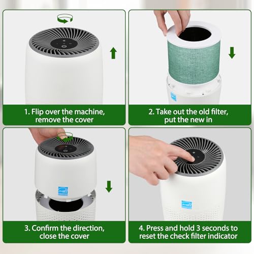 Core Mini Replacement Filter Compatible with LEVOIT Core Mini Air Purifier, Core Mini-P, 3-in-1 H13 HEPA Filter, Mini-RF Filter with Activated Carbon, Replace Part #Core Mini-RF, Toxin Absorber Filter