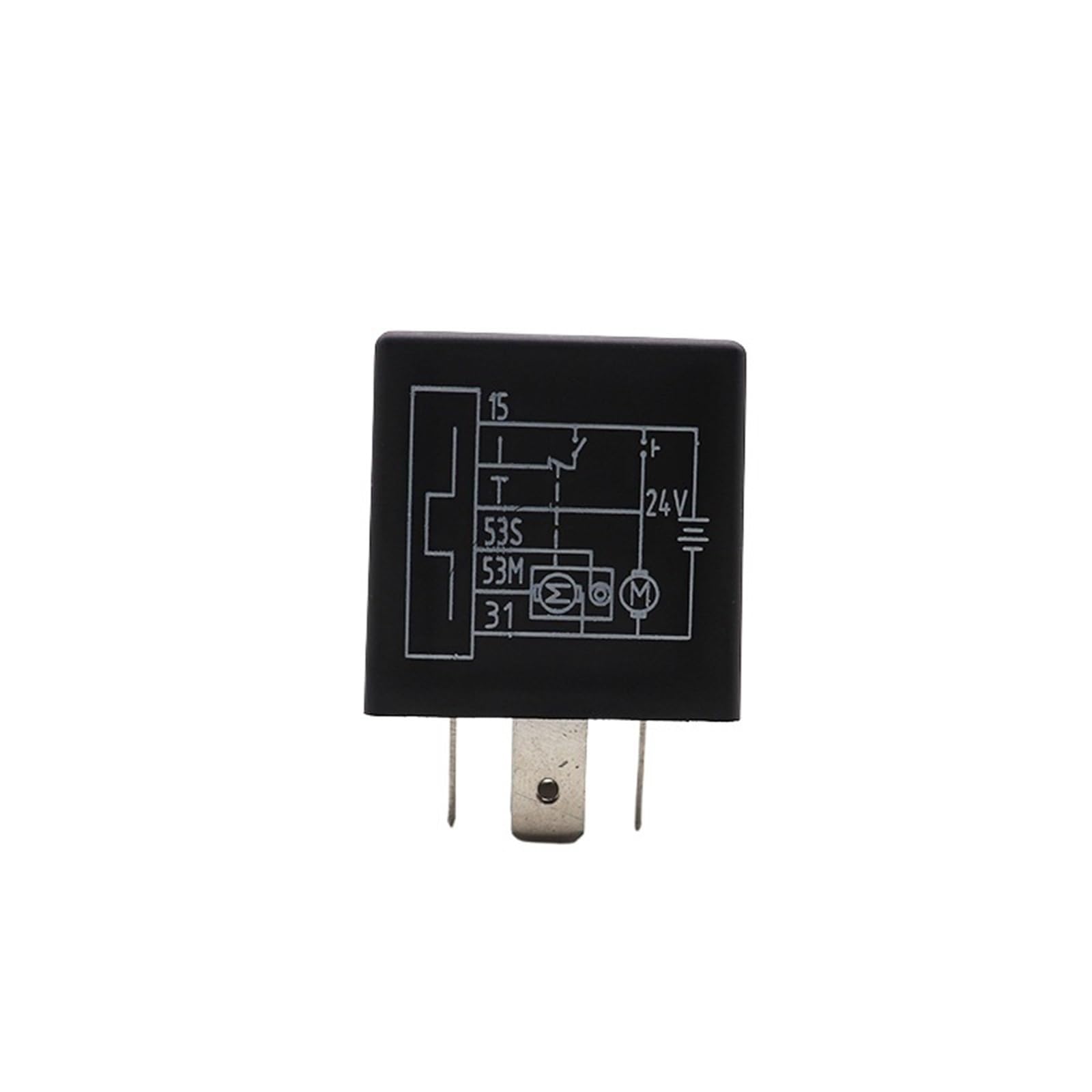 Relé de inserción for automóvil, sello impermeable, relé automotriz, 12 V, 24 V, JD262C1, terminal de cobre de 6 pines, relé electrónico automático, controlador de limpiaparabrisas(6 pin 12V)