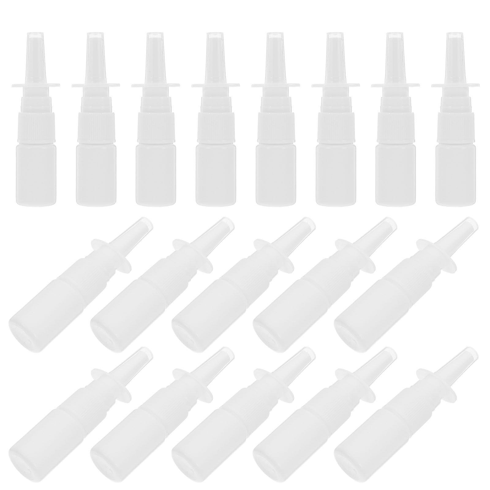 GALPADA 200 Stück Nachfüllbare Sprühflaschen 10 Ml Weiß Pe Material mit Klarem Schutzdeckel für Reise und Outdoor Tragbare Feine Sprühnebel Kleine Flasche