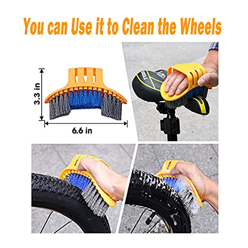 QeeHeng 10pcs Bike Cleaning Brush Kit