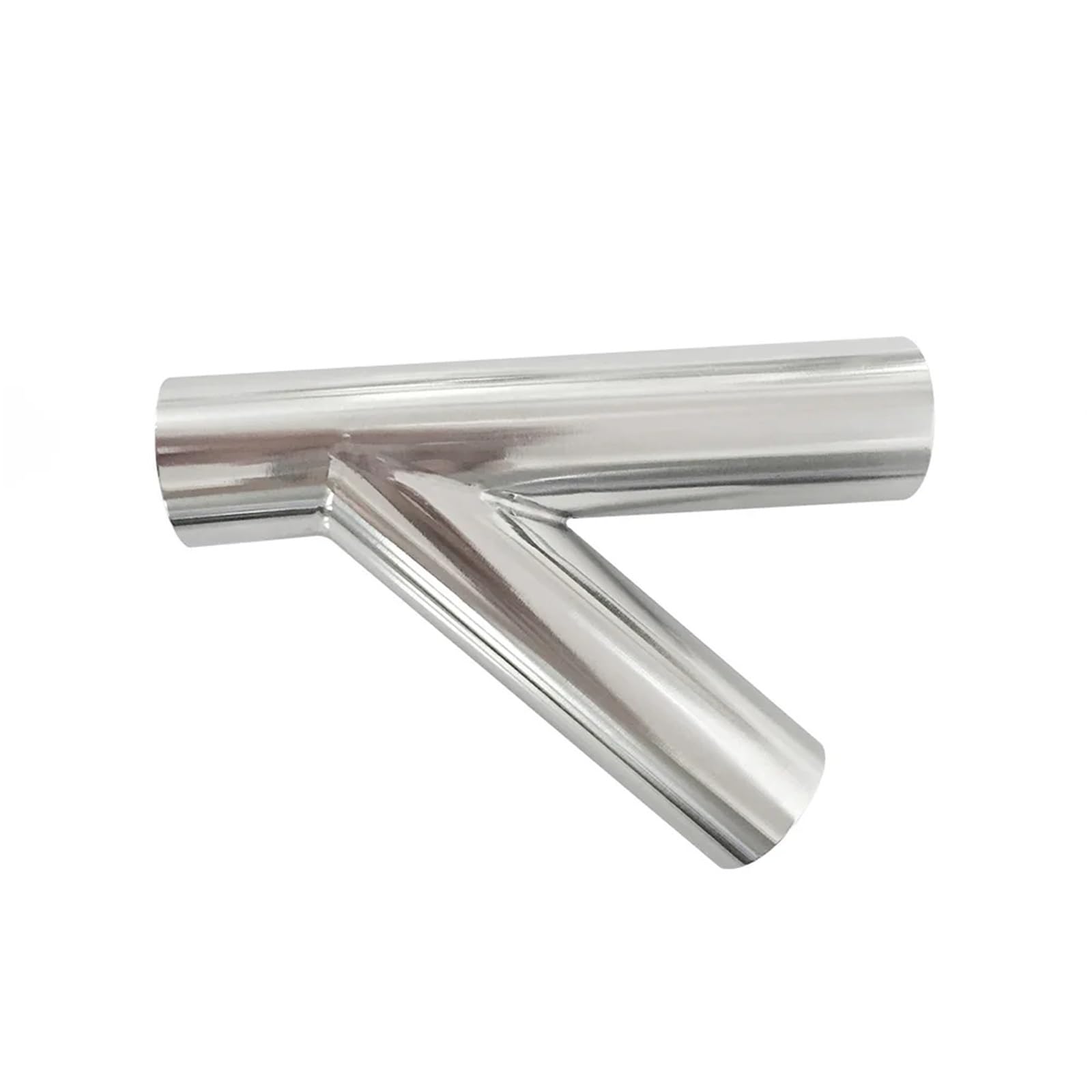 Size 19mm-108 Pipe OD Butt Welding Oblique Y-Shaped 3 Way SUS 304/316 Stainless Fitting Spliter(316,OD 108MM WALL 2MM_R Type)
