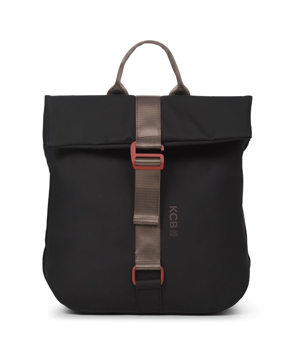 KCB Mochila Antirrobo Grande Chain | Seguro | 100% Vegano | Color Negro | Diseño Seguro y Espacioso | Bolsillos Multiusos con Cremallera | Material Resistente | Asas Ajustables