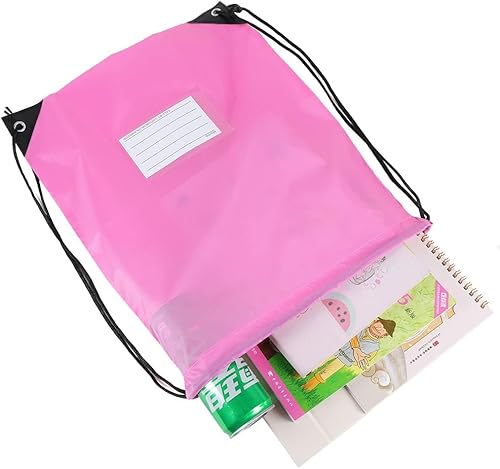 Miniatura 4 de 16 Pack Drawstring Bags,Bulk Draw String Backpack, Gym Sports Cinch Bag Sackpack for Women Men, Pink