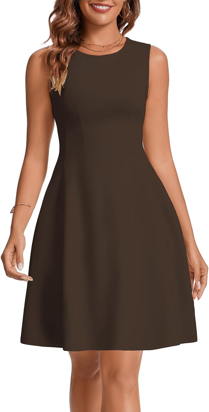 Summer Dresses for Women 2026 Elegant A Line Mini Dress Business Casual Graduation Short Cocktail Dress