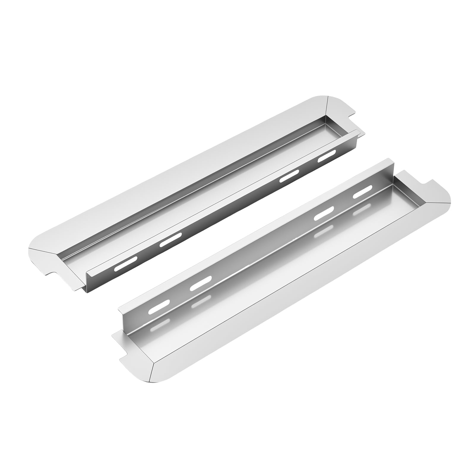 WELL GRILL Vaschetta antigoccia in acciaio inox per Weber Go-Anywhere Gas, confezione da 2 vaschette raccogligrasso per barbecue a gas Weber Go Anywhere