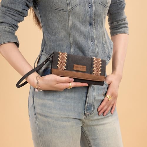 Image of X Wrangler Wristlet Western Wallet Boho Aztec Credit Card Holder for Women