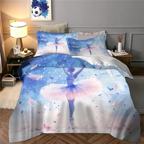 Housse de couette danseuse de ballet aquarelle rêveuse - 6
