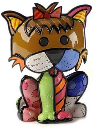 Romero Britto Yorkshire Dog Ceramic Sculpture New Gift PopArt Figurine Authentic