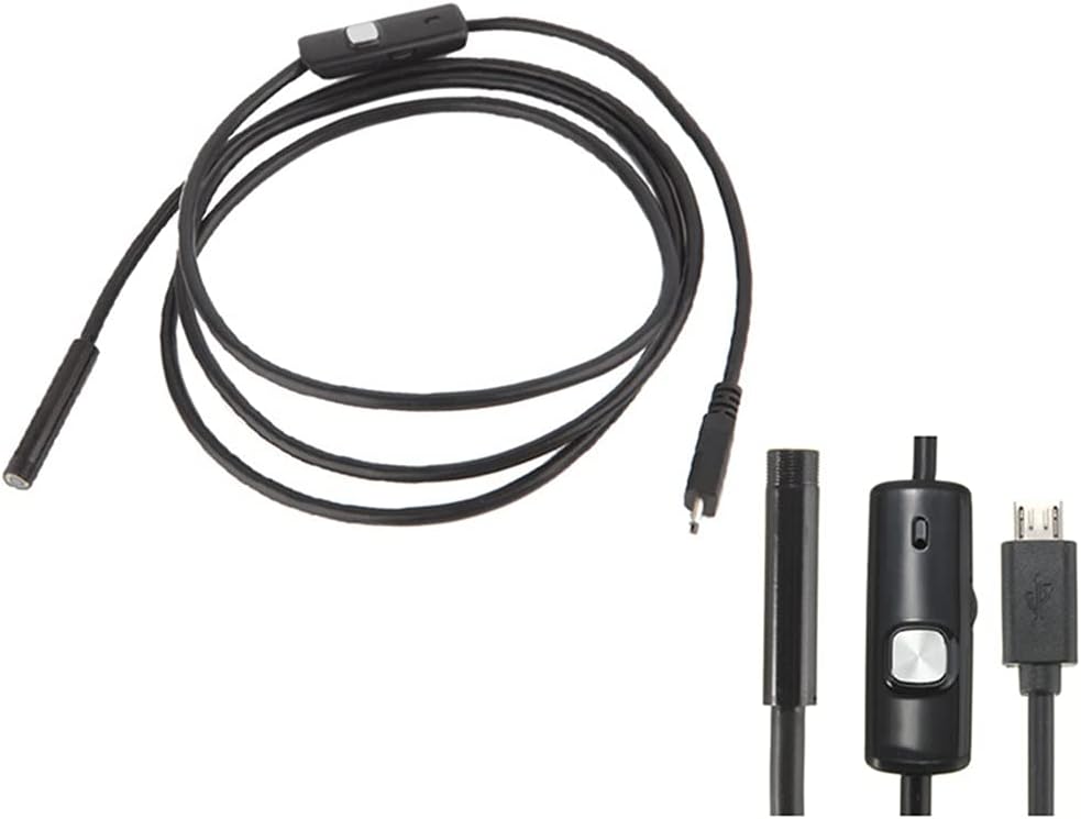 USB Snake Inspection Camera USB Borescope Scope Camera with 6 LED Lights for Phone for Piece