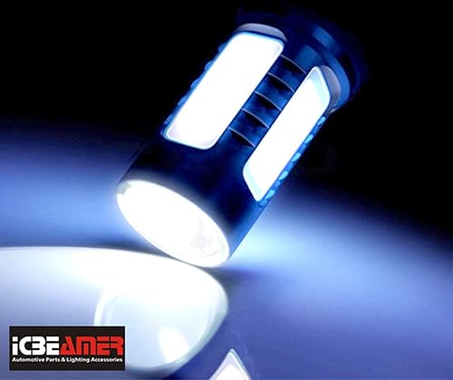 Miniatura 3 de ICBEAMER - Luces LED COB para altas o faros antiniebla para sustituir bombillas halógenas Color Xenón extra blanco, 6000 K, blanco superior.