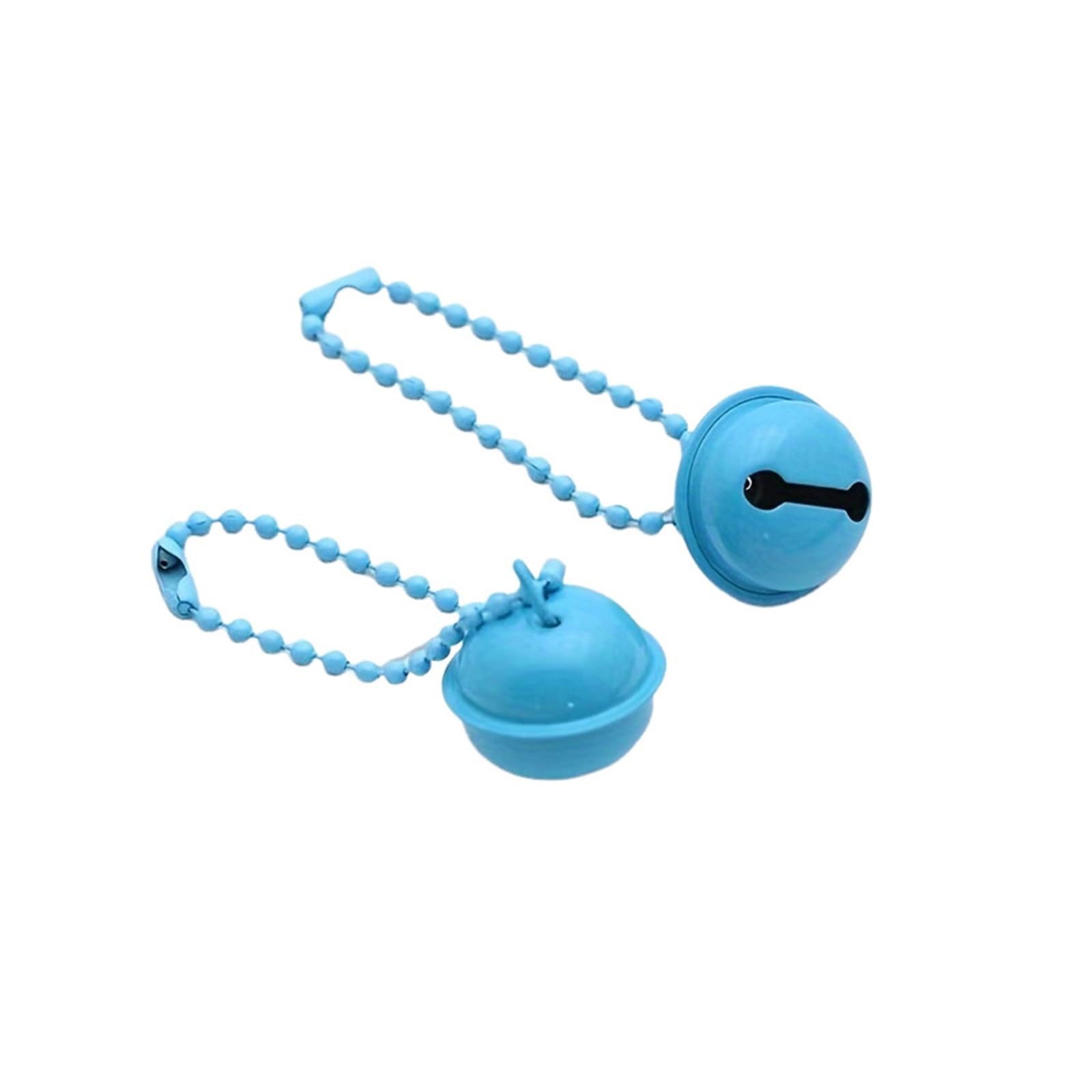 Christmas Bells 50pcs Bead Chain Bell Keychain Pendant Diy Colorful For Suitcase Box Bag for Christmas Decor