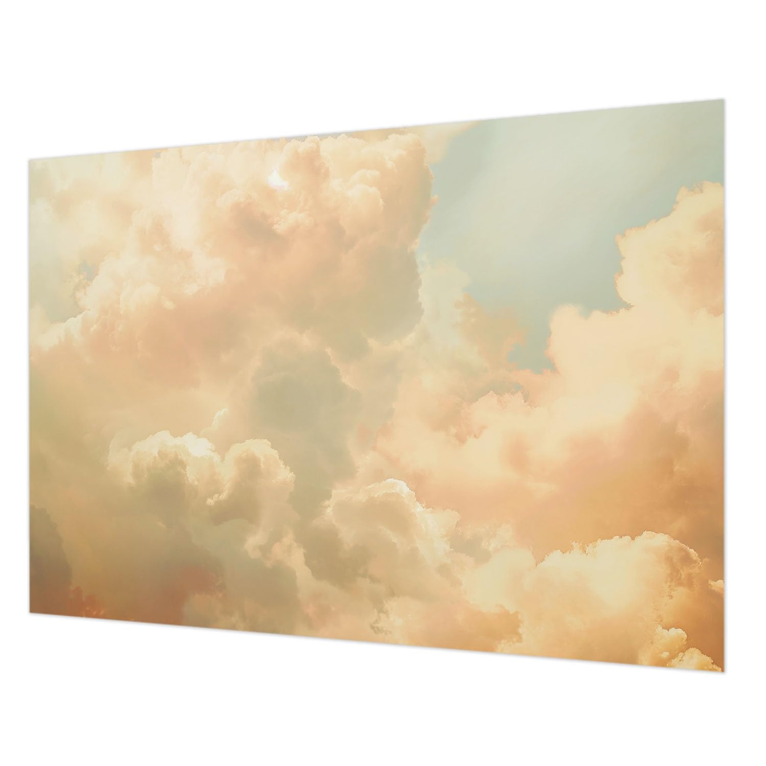 Papier peint lavable nuages éthérés 312x219 cm avec colle incluse pour chambre