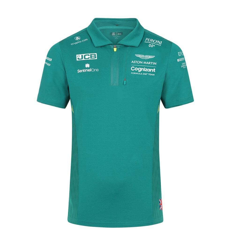 F1 Aston Martin Cognizant Team, polo t shirt, mens sizes, green, official merchandise