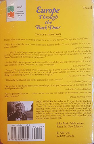 Europe Through the Back Door 1562611429 Book Cover