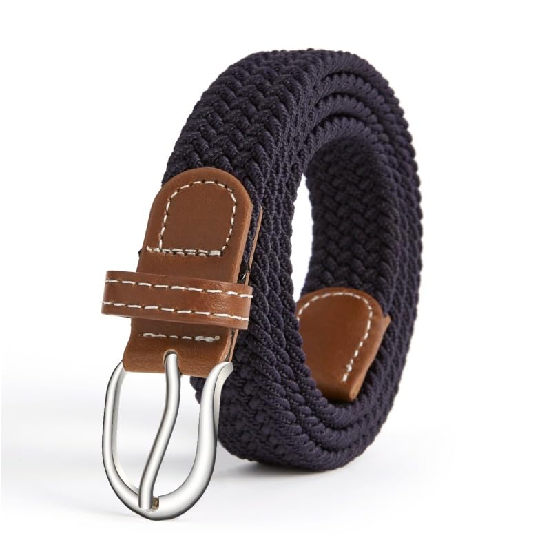 Knitted Men'S Waist Belt, 1-Inch Elastic Baseball Strap, Suitable For Golf And Casual Wear4