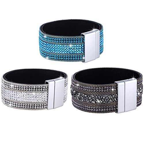 Morella damesarmband, glitterarmband met zirkoniastenen en magneetsluiting - Image 7