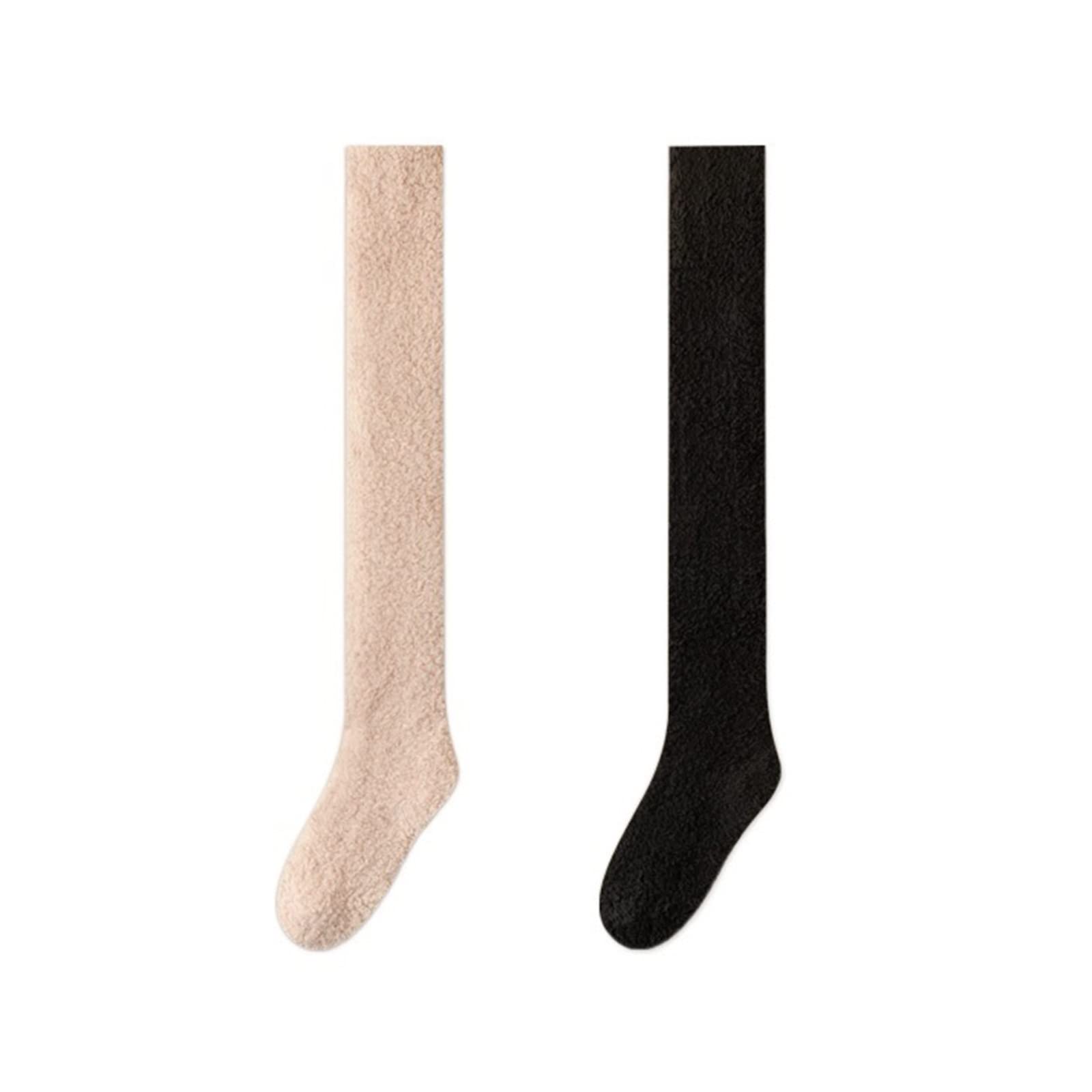 Calzini Da Donna Con Giraffa - Velluto Corallo, Mezzo Polpaccio, Caldi Per Autunno E Inverno - Foto 6