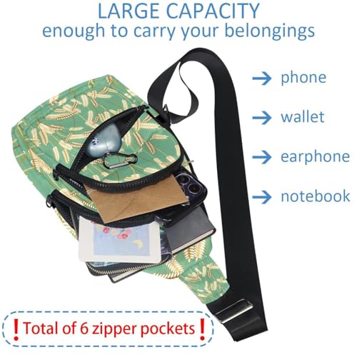 Mochila cruzada Barley Grass bandolera unisex compacta Multicolor 1 6