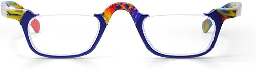 eyebobs - Untamed Gafas de lectura prémium para hombres y mujeres Monturas de medio borde para caras promedio Disponible en 0.0x - 4.0x