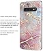 Galaxy S10 Plus Case,Samusng Galaxy S10 Plus Case,Spevert Marble Pattern Hard Back Soft TPU Bumper Slim Glitter Cute Protective Case for Samsung Galaxy S10 Plus 6.4 inches - Colorful