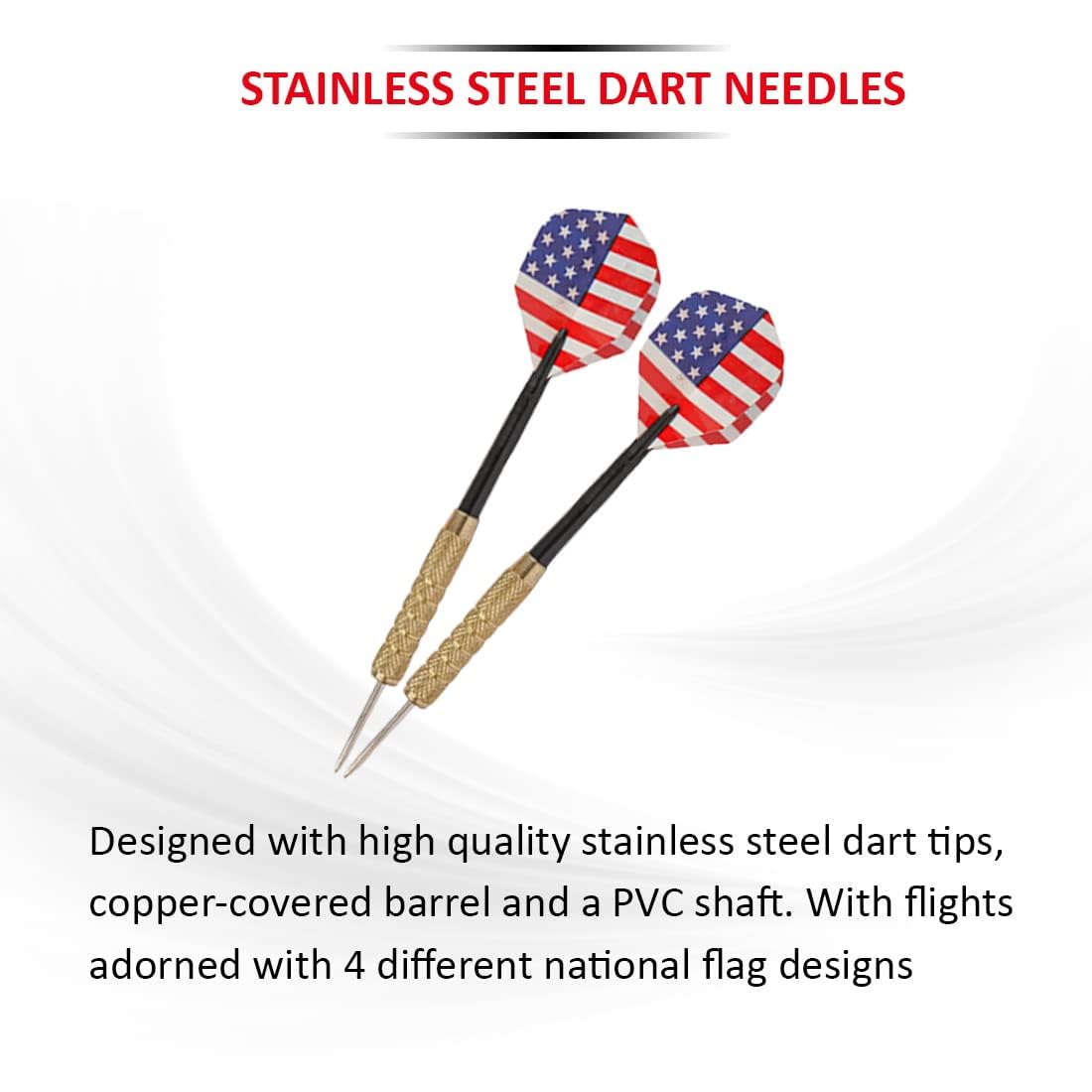 Morex Air Steel Darts with Steel Tip for Adults β Professional Darts for Dart Board | Steel Pointed Darts for Professional Play | Pack of 6 2